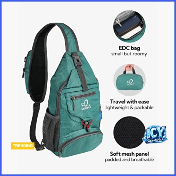 Water-Resistant Polyester Sling Backpack Daypack for Hiking Travel main image 7